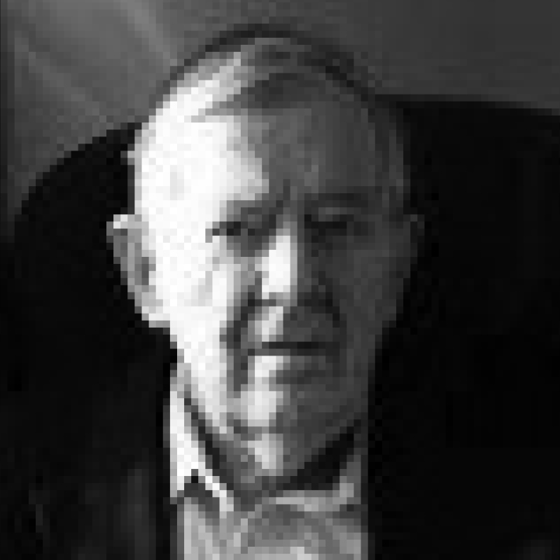 Black and white photo of John Groom