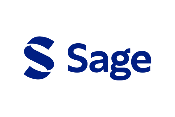 Sage logo in navy